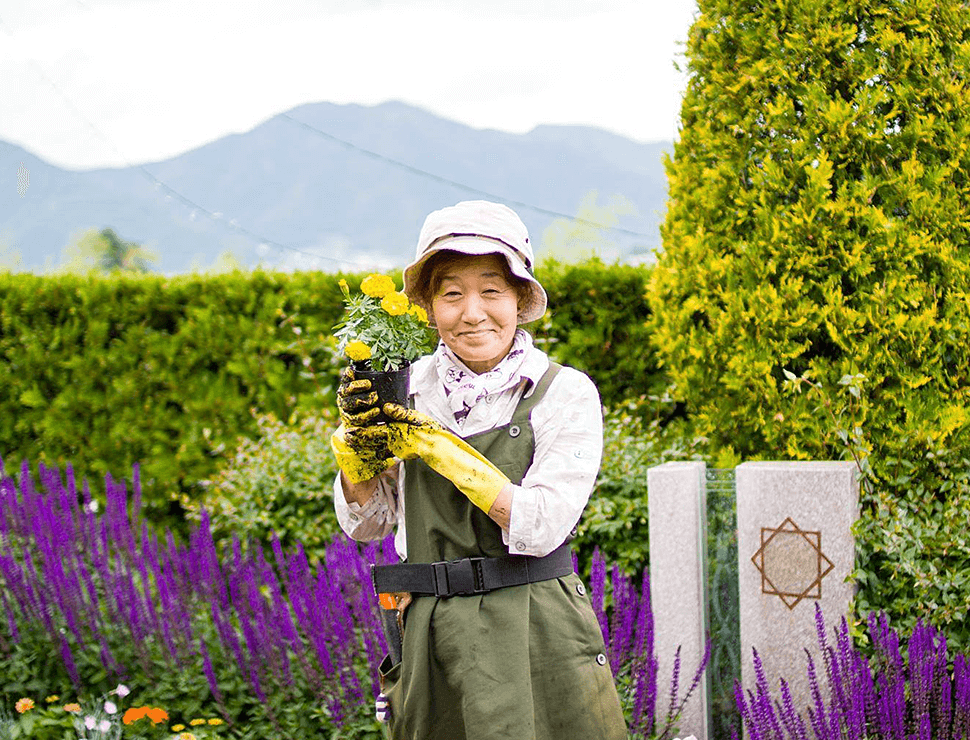 花と緑に囲まれたエンゼルパークご見学予約のご案内
