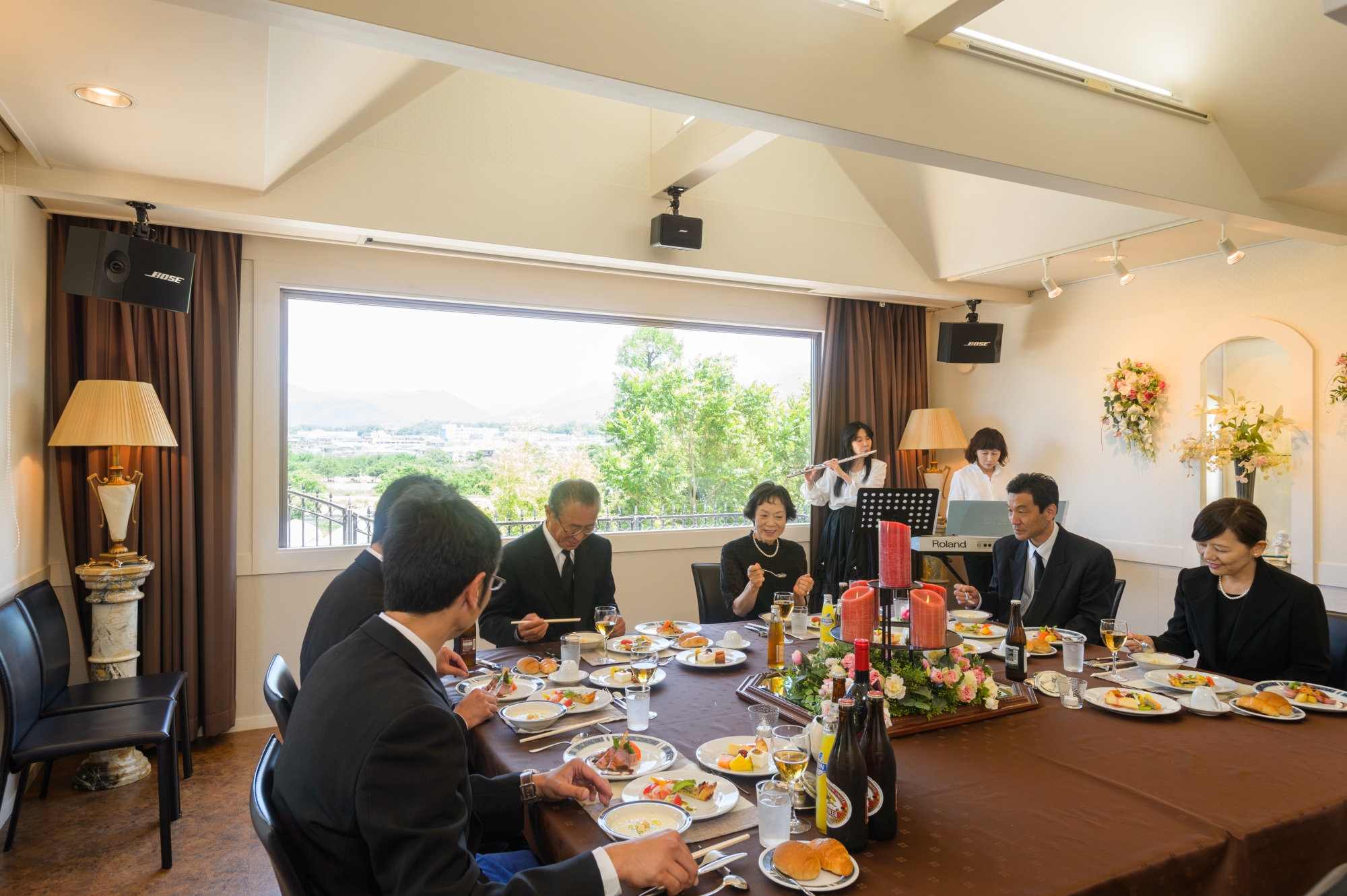 上田市の法要・会食の様子