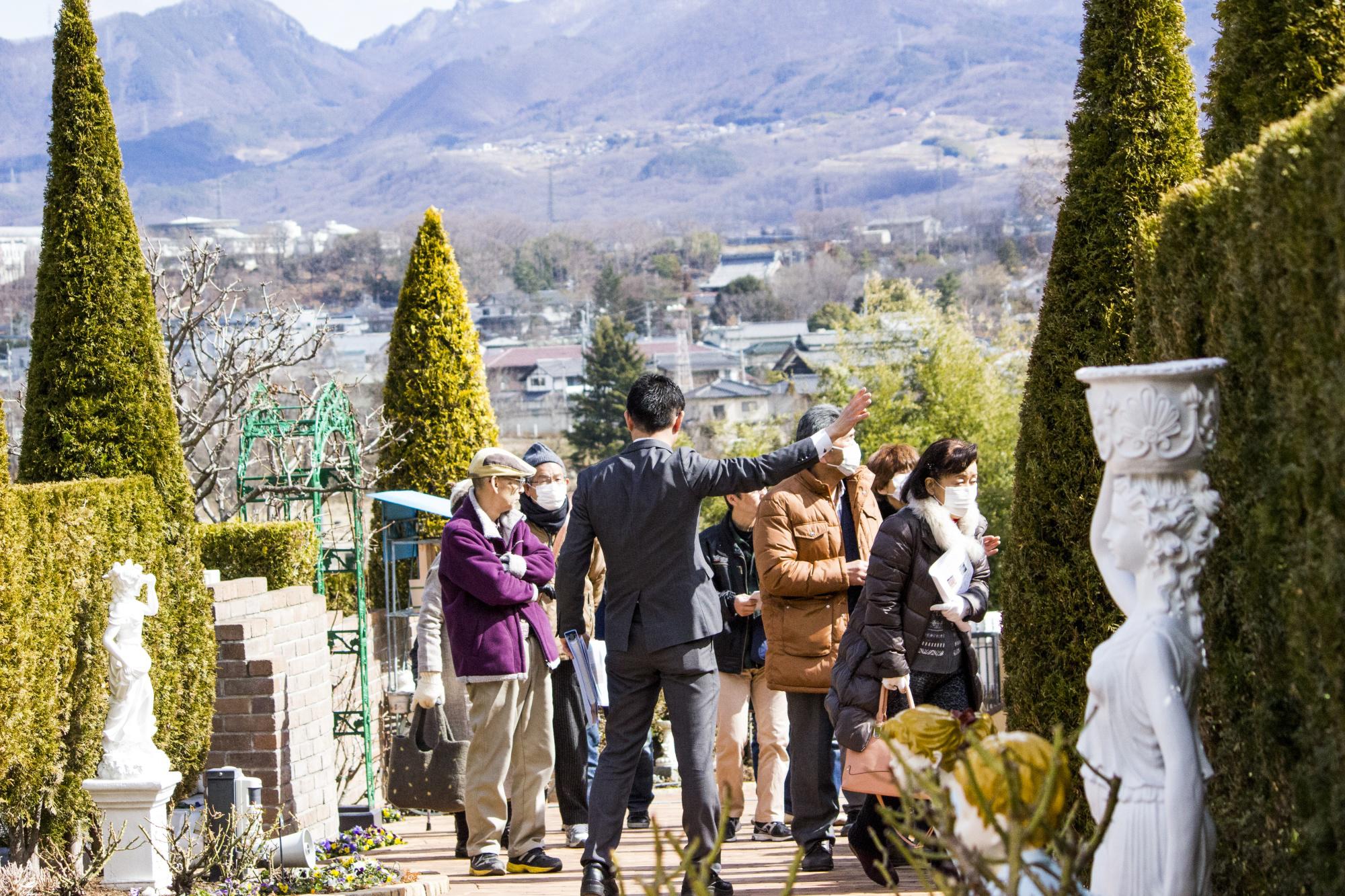 上田市の墓地霊園見学会